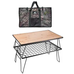 Kệ Để Đồ Dã Ngoại 2 Tầng Gấp Gọn Campingmoon T-230-2TP - Thiết Kế Tiện Dụng Kèm Túi Đựng, Chịu Tải Trọng 20kg