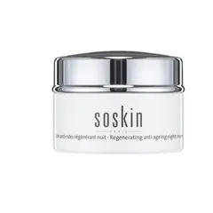 Kem Dưỡng Đêm Soskin Trẻ Hóa Da - Anti-Ageing Night Cream Chiết Xuất Từ Rau Má, Vitamin E, Bơ Hạt Mỡ 50ml