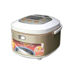 Nồi Cơm Điện Sharp KS-TH18-GL 1.8 Lít - Sang Trọng, Hẹn Giờ Thông Minh, Công Nghệ Nấu 3D, Dùng Cho 4-6 Người