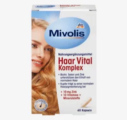 Viên uống kích thích mọc tóc Mivolis Haar Vital Komplex - Giải pháp bổ sung Biotin, Vitamin và khoáng chất cho mái tóc dày và bóng khỏe