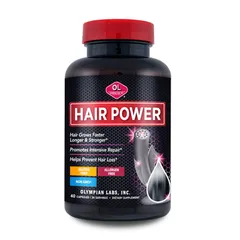 Viên Uống Hỗ Trợ Mọc Tóc Hair Power Olympian Labs - Chống Rụng Tóc, Phục Hồi Tóc Hư Tổn, Biotin, Keratin, 40 Viên Mỹ