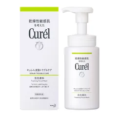 Sữa Rửa Mặt Dạng Bọt Curél Sebum Care 150ml - Kiểm Soát Nhờn, Ngừa Mụn, Cho Da Dầu, Da Nhạy Cảm