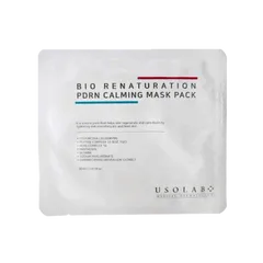 Mặt nạ tái tạo da Usolab Bio Renaturation PDRN Calming Mask Pack