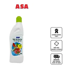 Nước Rửa Rau Quả ASA Fruit And Veggie Wash 600ml - Tẩy Sạch Bacteria và Hóa Chất Từ Thiên Nhiên, Giữ Tươi Nguyên Hương Vị Rau Củ Quả