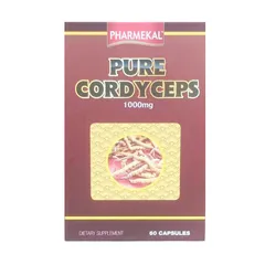 Đông trùng hạ thảo Pharmekal Pure Cordyceps 1000mg - Viên uống tăng cường đề kháng, phục hồi sức khỏe, chính hãng Mỹ