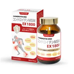 Viên Uống Hỗ Trợ Xương Khớp MSM EX1800 Eikenbi - Giảm Đau, Tăng Linh Hoạt, Bồi Bổ Cho Người Cao Tuổi, Hộp 180 Viên