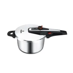 Nồi Áp Suất Inox Kalpen P2 6L - Thích Hợp Cho Bếp Từ, 4 Tầng Bảo Vệ, Vung Kính, Xửng Hấp Inox 304, An Toàn Dùng Cho Gia Đình 2-8 Người