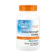 Viên uống hỗ trợ trí nhớ Extra Strength Ginkgo 120mg - Tăng cường chức năng não bộ, cải thiện tập trung và nhận thức từ Doctor's Best