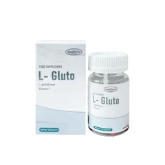 Viên uống IntelDerm L-Gluto Trắng Da - Hỗ Trợ Dưỡng Da Sáng Khỏe, Giảm Sạm Nám với L-Glutathione và Chiết Xuất Cà Chua Trắng