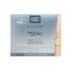 Ampoules 15% Vitamin C MartiDerm Platinum Photo Age HA+ - Chăm sóc da trẻ hóa và phục hồi độ ẩm cho làn da khỏe mạnh