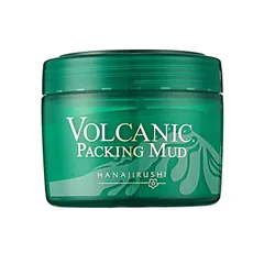 Mặt Nạ Đất Sét Volcanic Packing Mud Hanajirushi - Làm Sạch Da, Cấp Ẩm, Thu Nhỏ Lỗ Chân Lông - 195g Cho Da Dầu và Da Hỗn Hợp