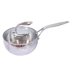 Quánh inox 5 đáy Seka SK6070 có nắp 18cm - Nồi đun bếp từ, thép không gỉ 304, chất lượng cao, thiết kế tiện dụng, nấu ăn dễ dàng