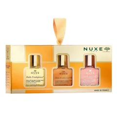 Set 3 Lọ Dầu Dưỡng Đa Năng Nuxe Huile Prodigieuse - Dưỡng Da, Tóc, Cơ Thể, Giúp Da Mềm Mại, Tóc Óng Mượt