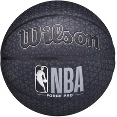 Bóng Rổ Wilson NBA Forge Pro Printed Black Size 7 - Cao Cấp, Độ Bám Tốt, Họa Tiết Cá Tính, Chơi Trong Nhà và Ngoài Trời