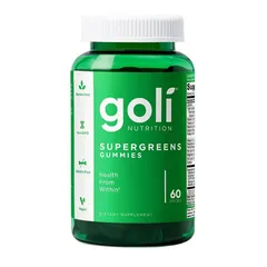 Kẹo Goli Nutrition Supergreens Gummies - Hỗ trợ Tiêu Hóa, Tăng Cường Miễn Dịch, Giúp Chức Năng Gan, Hương Vị Ngon Miệng, Lọ 60 Viên