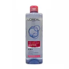 Nước tẩy trang L'Oreal Paris Micellar Water 3-In-1 400ml - Dưỡng ẩm, Làm sạch trang điểm, Công nghệ Mi-xen dành cho da nhạy cảm