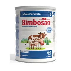 Sữa Bột Bimbosan Stage 1 Cho Bé Từ 0-6 Tháng Hữu Cơ Thụy Sĩ - Dinh Dưỡng Tối Ưu, Hỗ Trợ Phát Triển Khỏe Mạnh, Lon 400g và 900g