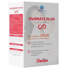 Viên Ovamate Plus Tăng Cường Sức Khỏe Cho Phụ Nữ Chuẩn Bị Mang Thai - Hỗ Trợ Thụ Thai Tốt Nhất, Bổ Sung Vitamin và Khoáng Chất Cần Thiết