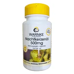 Viên uống tinh dầu hoa anh thảo Warnke - Hỗ trợ cân bằng nội tiết, giảm khó chịu tiền kinh nguyệt, làm đẹp da cho phụ nữ 100 viên