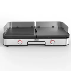 Bếp Nướng Điện Đôi Không Khói Lebenlang LBL8586 Đức 2000W - Nướng Nhanh Với 6 Mức Nhiệt Độ, Khay Đựng Dầu Chịu Nhiệt, Phục Vụ 6-8 Người