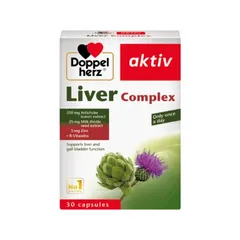 Viên Uống Hỗ Trợ Bổ Gan Liver Complex Doppelherz Đức - Tăng Cường Chức Năng Gan Với Chiết Xuất Atiso & Vitamin, 30 Viên