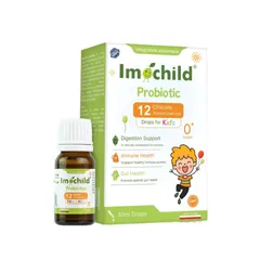 Men vi sinh 12 chủng Imochild Probiotic cho bé - Hỗ trợ tiêu hóa và cân bằng hệ vi sinh đường ruột, dễ dàng sử dụng dạng nhỏ giọt 10ml