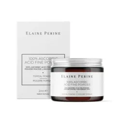 Bột Vitamin C Sáng Da Elaine Perine 100% Ascorbic Acid Fine Powder 20g - Hỗ Trợ Làm Sáng Da, Cải Thiện Vết Thâm, Nám, Tàn Nhang