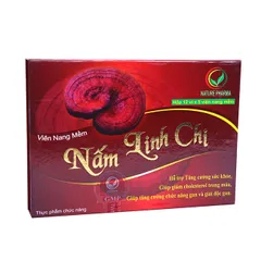 Viên Nấm Linh Chi Hỗ Trợ Sức Khỏe - Thực Phẩm Chức Năng Giúp Cải Thiện Giấc Ngủ, Tăng Cường Chức Năng Gan và Giảm Mỡ Máu, 60 Viên