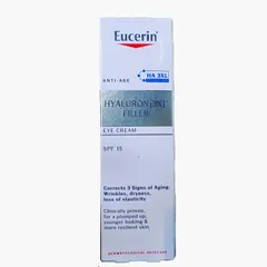 Kem Dưỡng Mắt Giảm Nhăn Eucerin Anti Age Hyaluron Filler 15ml - Chống Lão Hóa, Làm Mờ Nếp Nhăn, Bảo Vệ Da Quanh Mắt