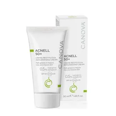 Kem Chống Nắng Hỗ Trợ Ngừa Mụn Ban Ngày Canova Acnell 50+, SPF 50+ Dành Cho Da Nhạy Cảm, 50mL - Chăm Sóc Da Mụn Hiệu Quả