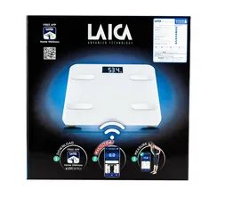 Cân Sức Khoẻ Thông Minh Laica PS7011 - Cân Đo 6 Chỉ Số Cơ Thể, Kết Nối Bluetooth, Màu Trắng - Sản Phẩm Chăm Sóc Sức Khỏe Hàng Đầu