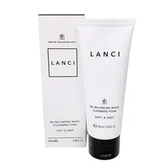 Sữa Rửa Mặt Lanci Whitening Deep Clean Hàn Quốc 100ml - Làm Sạch Da, Ngăn Ngừa Mụn, Cấp Ẩm, Chống Viêm, Tươi Sáng, Duy Trì Độ Ẩm