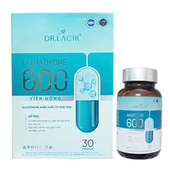 Viên Uống Trắng Da Glutathione 600mg Dr Lacir - Hỗ Trợ Mờ Nám, Tàn Nhang, Làm Sáng Da Tự Nhiên