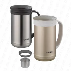 Bình giữ nhiệt Tiger MCM-T050 500ml - Bình lưỡng tính cao cấp 2 trong 1, thiết kế sang trọng, dễ vệ sinh, giữ nóng lạnh lâu, có lưới lọc trà.