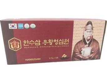 An Cung Thanh Tâm Hoàn Hansusam Hàn Quốc, Hộp 5 Viên x 3.75g