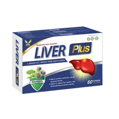 Viên uống giải độc gan LIVER PLUS - Hỗ trợ thanh nhiệt, mát gan, tăng cường chức năng gan, 60 viên nang cứng từ Huy Hoàng Pharma