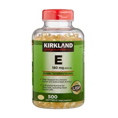 Vitamin E Kirkland 400 IU 500 Viên Của Mỹ, Nắp đỏ