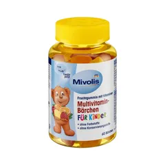 Kẹo Gấu Mivolis Multivitamin - Kẹo Dinh Dưỡng Giúp Trẻ Ăn Ngon, Tăng Cường Đề Kháng, Hương Vị Thơm Ngon, Mềm Dẻo, Sản Phẩm Đức