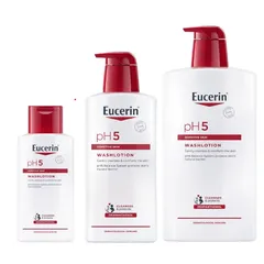 Sữa Tắm Eucerin pH5 Washlotion 1000ml - Gel Lotion Dịu Nhẹ Cho Da Nhạy Cảm, An Toàn Cho Trẻ Em, Xuất Xứ Đức