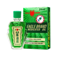 Dầu Gió Xanh 2 Nắp Eagle Brand 24ml - Giảm Đau Nhức, Hỗ Trợ Cảm Lạnh, Hương Thơm Dễ Chịu từ Mỹ