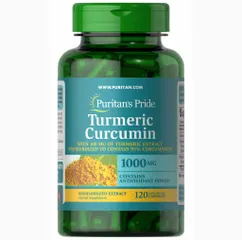 Tinh Nghệ Giảm Đau Dạ Dày, Đẹp Da - Viên Curcumin 1000mg Puritan's Pride 120 Viên Hỗ Trợ Tiêu Hóa và Làm Đẹp Da