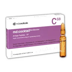 Tinh Chất Trẻ Hóa Da MD:Cocktail SkinBooster Anti-Age Peptides-GF 10 ống x 2ml - Chống Lão Hóa, Tái Tạo, Chống Oxy Hóa Da