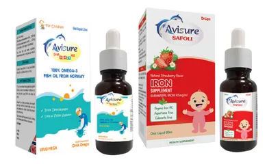 Bộ Đôi Bổ Sung Sắt DHA cho Bé Avisure Safoli Drop và DHA Smart Kid - Hỗ Trợ Phát Triển Thông Minh Từ 0 Tháng Tuổi