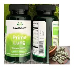 Viên uống bổ phổi giải độc Swanson Prime Lung 60 viên - Hỗ trợ sức khỏe phổi, giảm ho, chống oxy hóa, an toàn cho người lớn