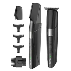 Máy cạo râu sạc Pin Vellope Nhật Bản 3 in 1 - Cắt tóc, tỉa lông cơ thể, chống nước, chuyên nghiệp, tiện lợi