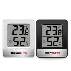 Nhiệt Ẩm Kế Điện Tử Cao Cấp Thermopro TP49 - Thông Minh, Đo Nhiệt Độ & Độ Ẩm Chính Xác, Thiết Kế Nhật Bản, Màn Hình LCD Thân Thiện