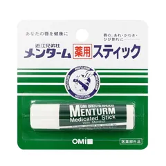 Son Dưỡng Môi Omi Menturm 4g - Chống Nứt Nẻ, Dưỡng Ẩm, Không Màu, Dùng Hàng Ngày, Sản Phẩm Nhật Bản, Dành Cho Da Nhạy Cảm