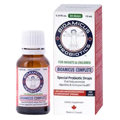 Men Vi Sinh BioAmicus Complete 10ml - Hỗ Trợ Tiêu Hóa và Miễn Dịch Cho Trẻ - Bổ Sung 10 Chủng Lợi Khuẩn An Toàn Từ Canada