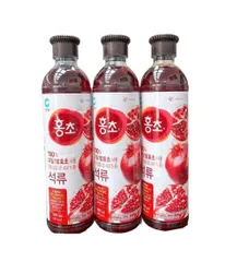 Nước Uống Giấm Hữu Cơ Lên Men Vị Lựu 900ml - Giảm Cân, Hỗ Trợ Tiêu Hóa, Năng Lượng Từ Trái Cây Hàn Quốc