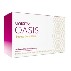Oasis Unicity Collagen Beauty Powder - Dưỡng Trắng Da, Giữ Ẩm, Ngăn Lão Hóa Với Vitamin C & Hyaluronic Acid - Sức Khỏe Từ Bên Trong